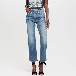 MOTHER Women's Straight Leg Jeans - Blue